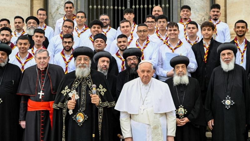 Inédita audiencia en el Vaticano con el papa Francisco Y líder copto