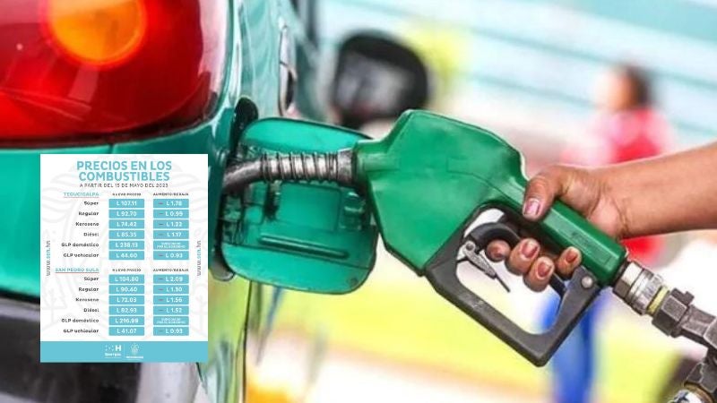 Precio combustibles lunes 15 mayo