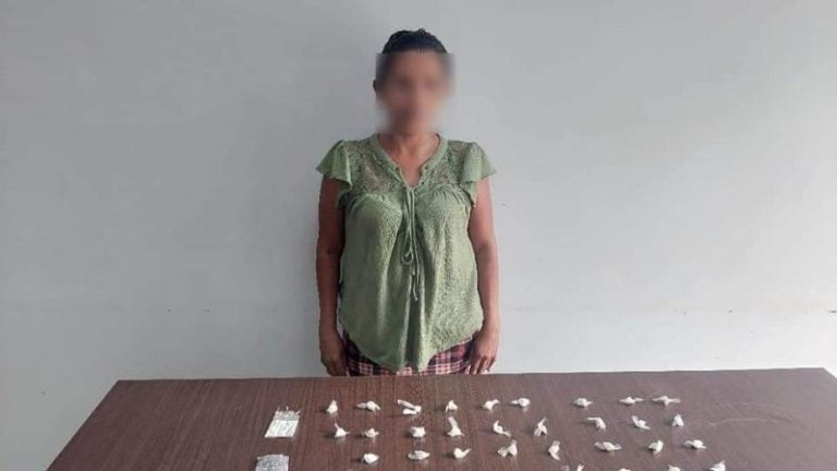 Capturan a mujer con 45 bolsitas de cocaína en Catacamas, Olancho