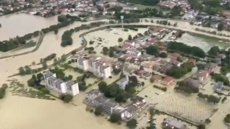 Inundaciones en Italia.