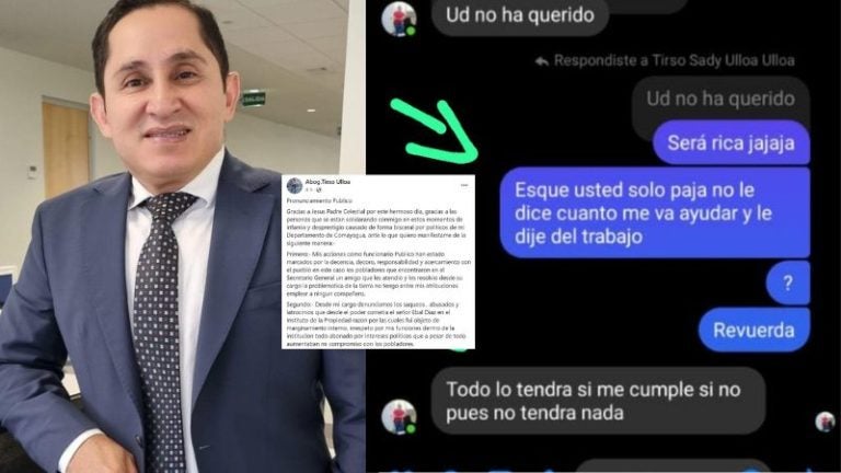 Tirso Ulloa dice que chats comprometedores son montaje