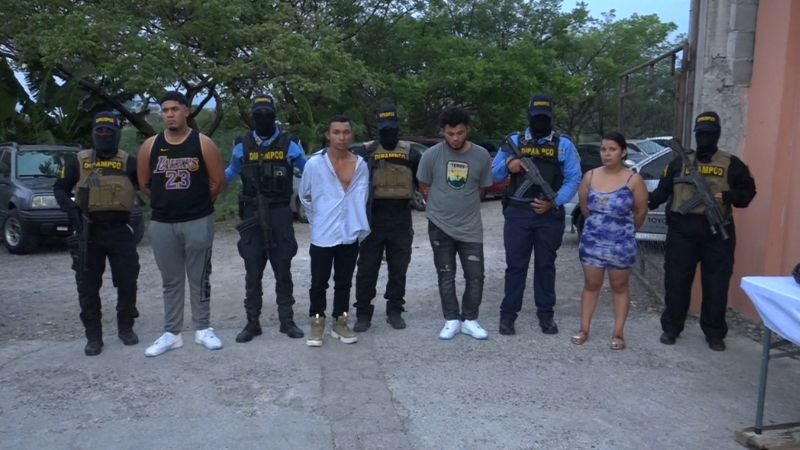 capturan a cuatro miembros de la 18
