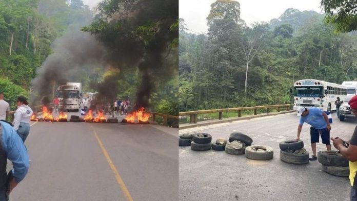 Protesta en Cuyamel apagones