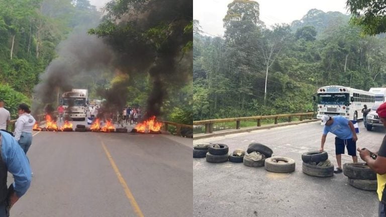 Protesta en Cuyamel apagones