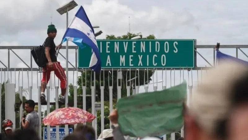 Migrantes hondureños los que más pidieron asilo en México en 2022.
