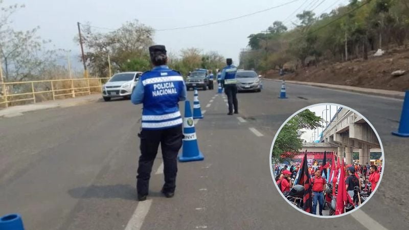 Calles cerradas en capital de Honduras