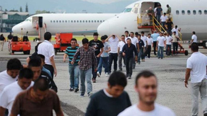 Disminuyen un 21,8% de deportaciones hacia el triángulo norte