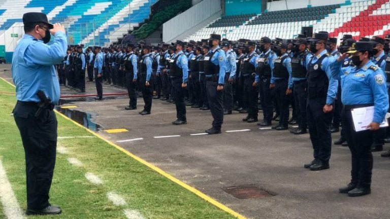 1,200 policías resguardarán el Nacional en la final Olimpia-Olancho