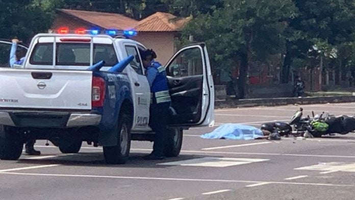 Joven embestido en Santa Cruz de Yojoa