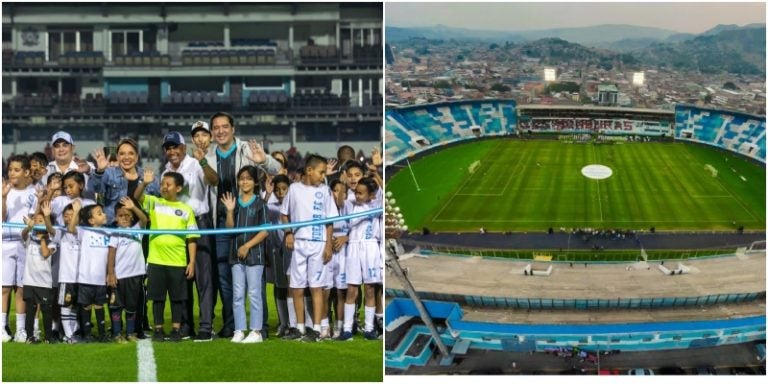 Xiomara inaugura cancha del estadio «Chelato Uclés» en Tegucigalpa