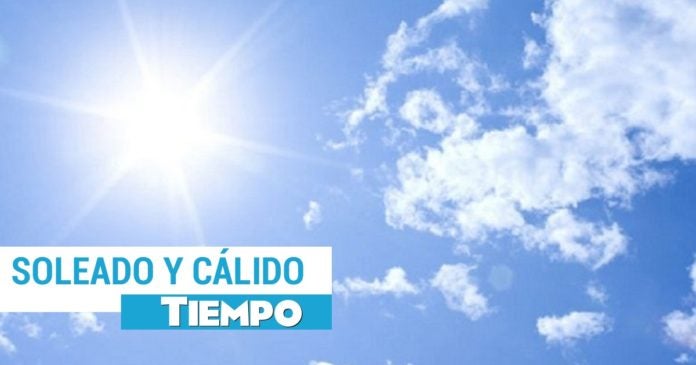 CLIMA condiciones cálidas viernes