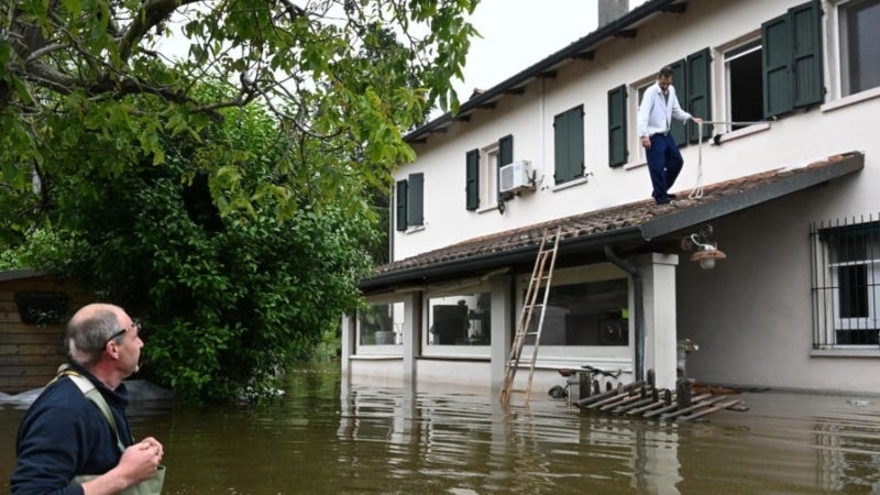 36.000 personas desplazadas por inundaciones en Italia