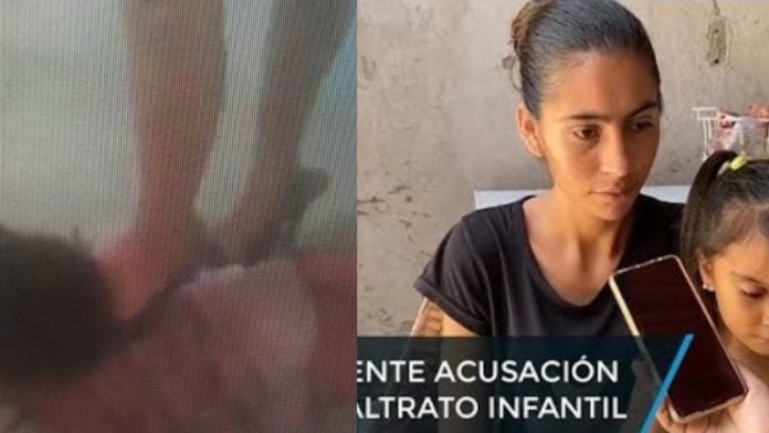 mujer acusada de orinar a su hija