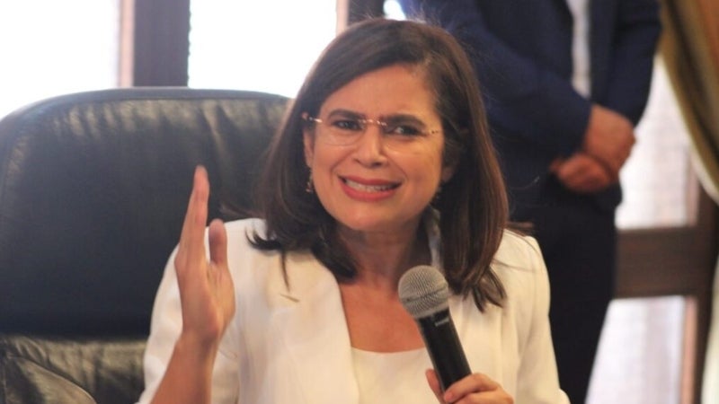 Rixi Moncada, ministra de Finanzas.