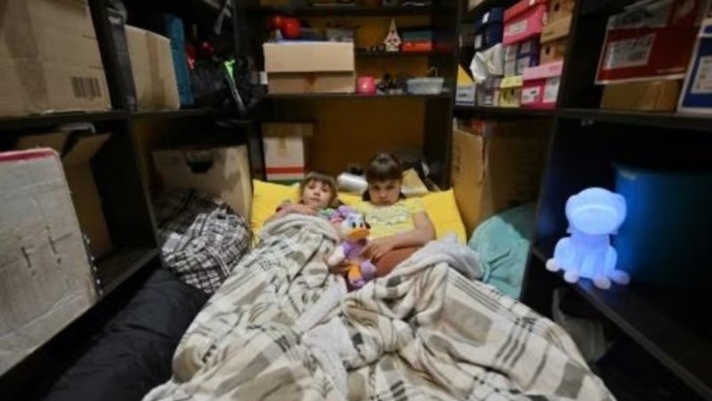 dormir en el vestidor habitantes bombardeos rusos