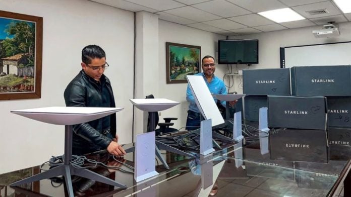 Honduras antenas Starlink