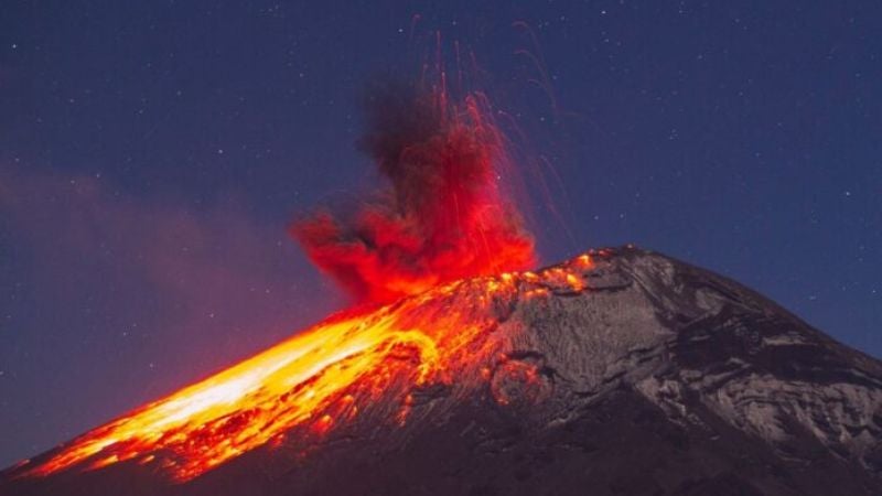 Datos volcán Popocatépetl