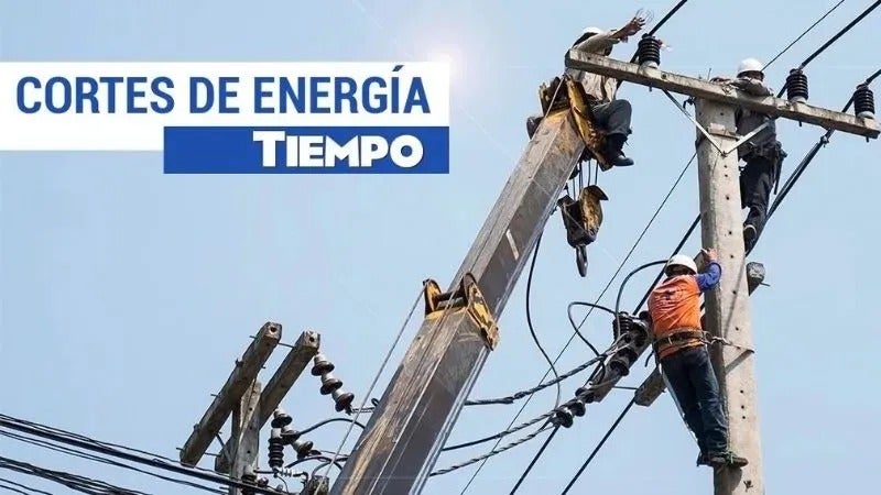 Cortes de energía en Honduras el viernes 16 de junio de 2023