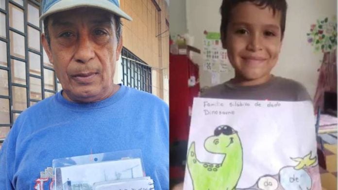 Padre busca a hijo desaparecido