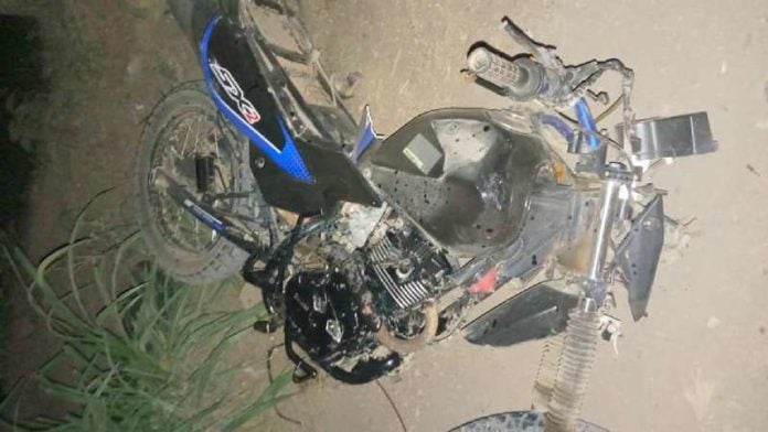 Hombre en moto atropellado