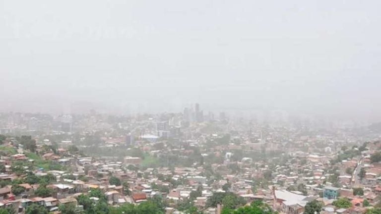 Polvo de Sahara en Honduras