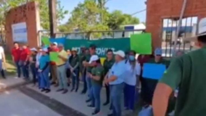 Toma en la Región de Salud en Atlántida