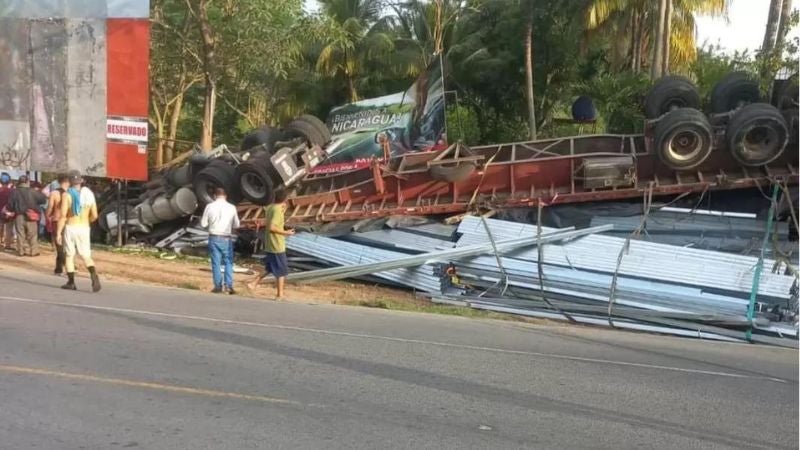 Accidente rastra Nicaragua 
