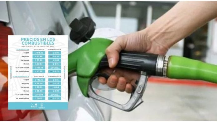 Precio combustibles 5 junio