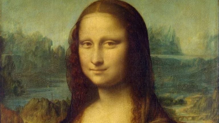 Mona Lisa con paisaje