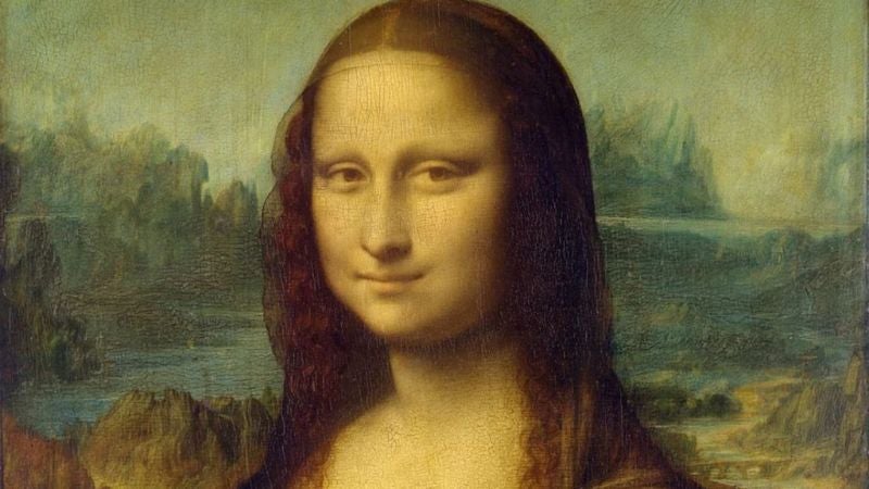 Mona Lisa con paisaje