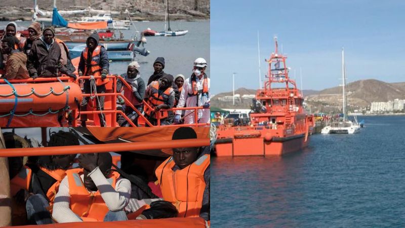 Rescatan unos 200 migrantes cuando trataban de llegar a las Islas Canarias