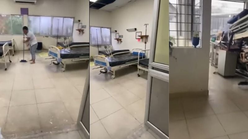 Inundaciones hospital San Isidro