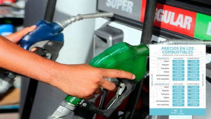 Precio combustibles 12 de junio