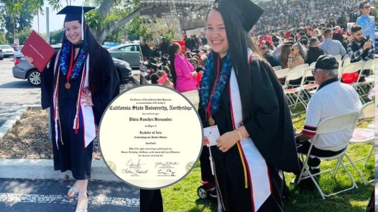 hondureña graduda en California