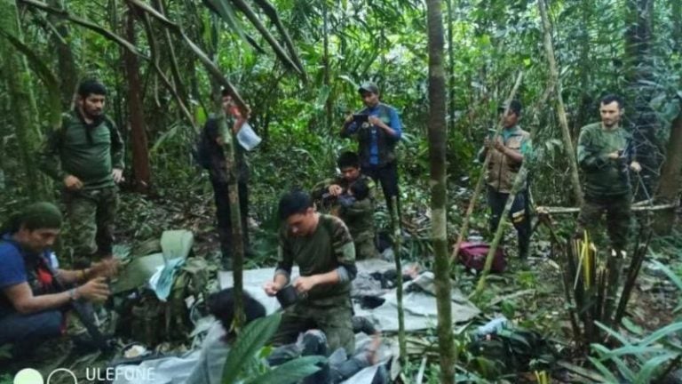 Niños rescatados cumplieron años selva