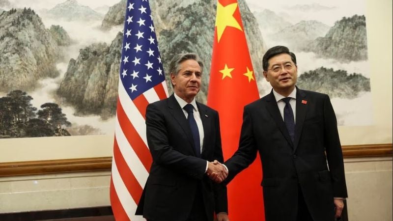 Blinken, en su visita a China: EEUU no apoya la independencia de Taiwán