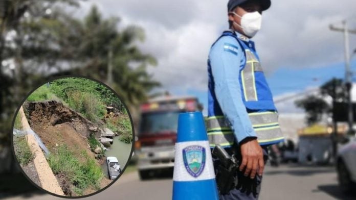 Personas sobreviven de milagro tras caer en hondonada en Copán