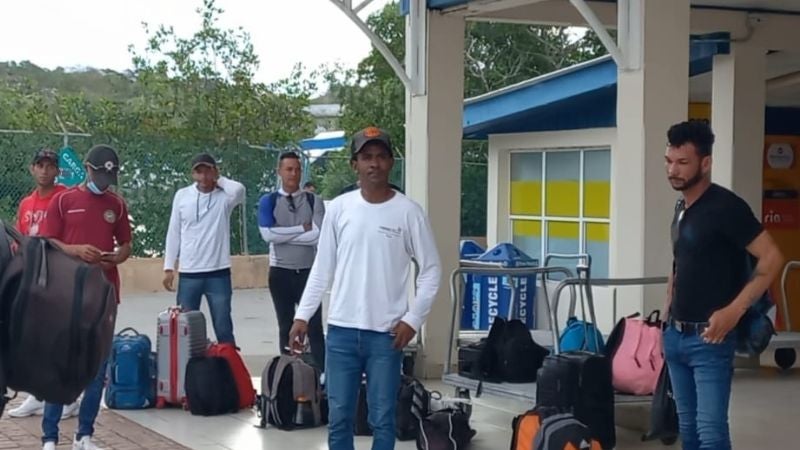 Migrantes cubanos llegan a Honduras