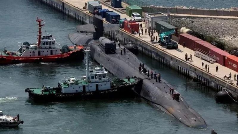 EEUU enviará un submarino con armas nucleares a Corea del Sur