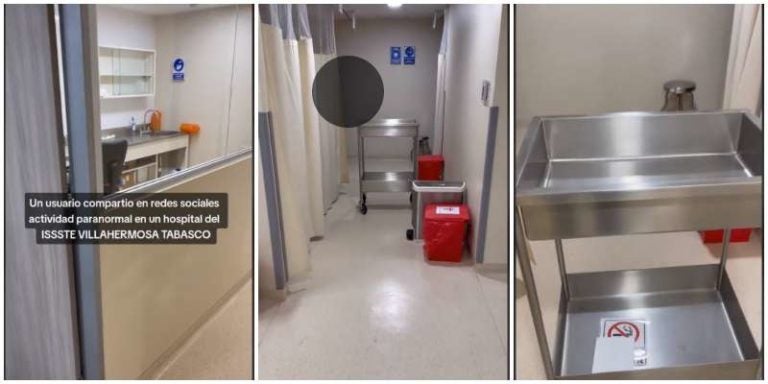 Graban supuesto fantasma en Hospital de Villahermosa, México