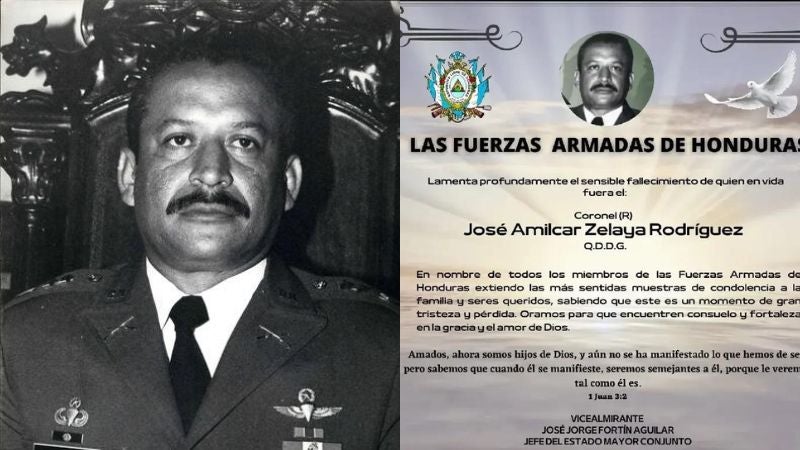 Muere el coronel José Zelaya