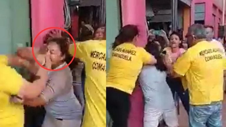 Mujeres pelea mercado Comayagüela