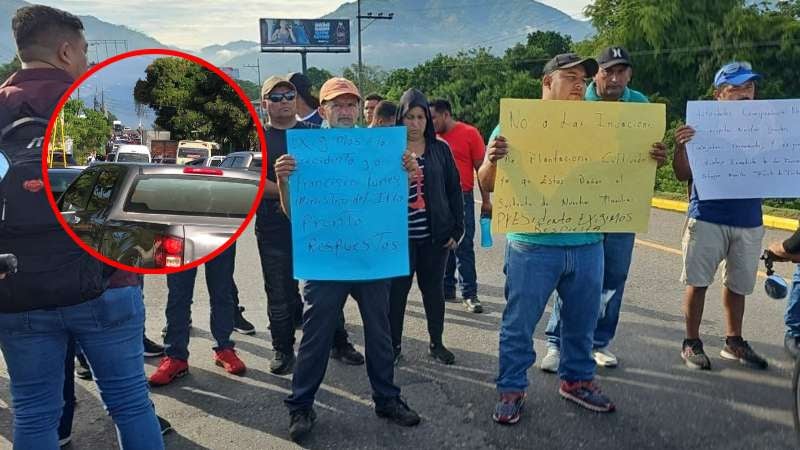 Protesta de trabajadores de fincas