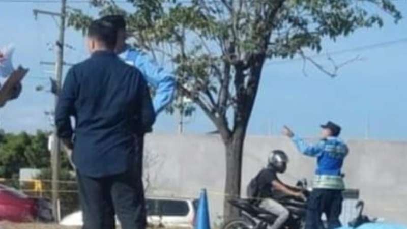 Guardia atropellado en La Lima