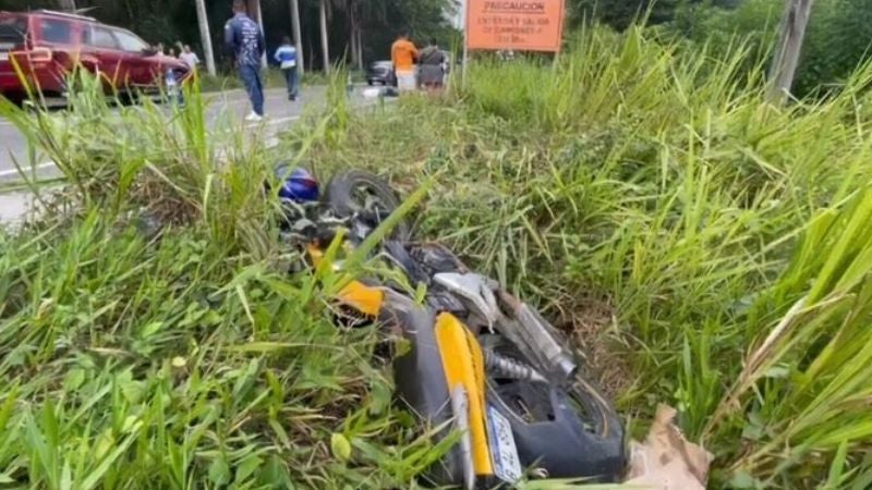Hombre en moto muere en accidente de tránsito en Tulián, Omoa