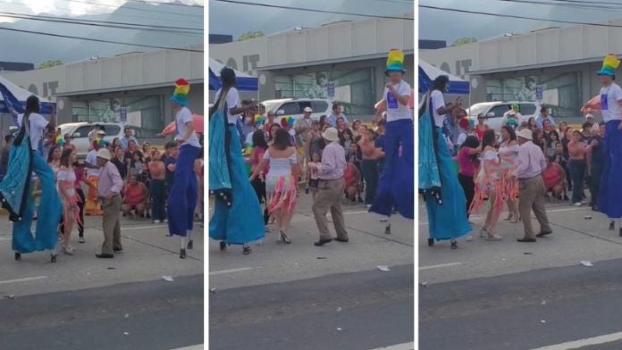 hombre bailando en Feria Juniana