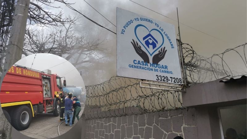 Incendio consume dos habitaciones en casa hogar de Comayagüela