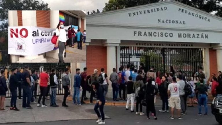 Estudiantes y docentes se toman la Universidad Pedagógica en TGU