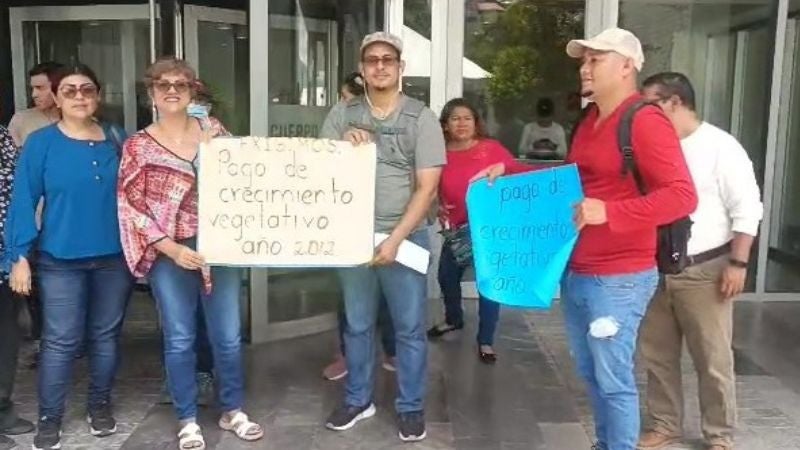 Protesta maestros crecimiento vegetativo