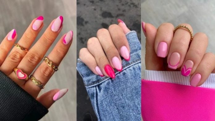 Uñas inspiradas en Barbie